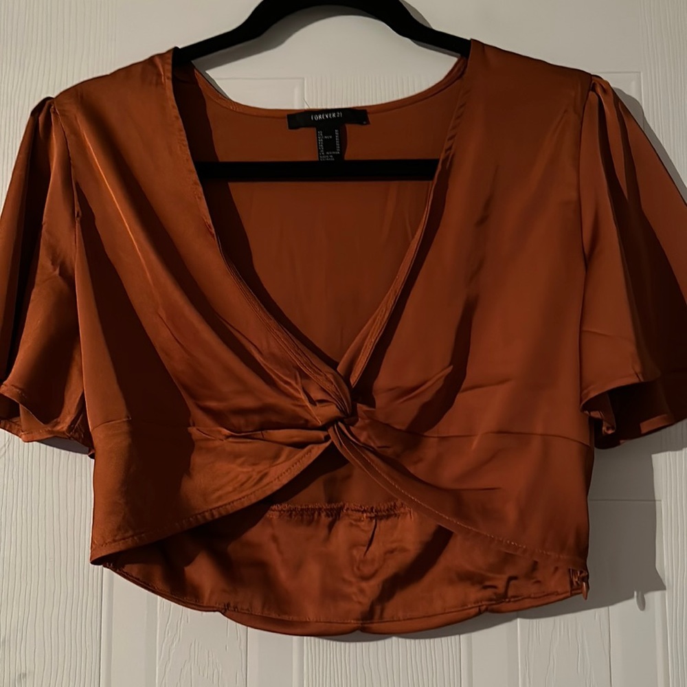 Forever 21 Top, Burnt Orange, Brand New